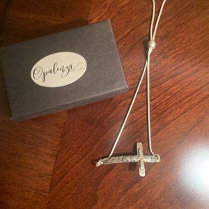 Opulenza.925 Sterling Silver Cross Bracelet